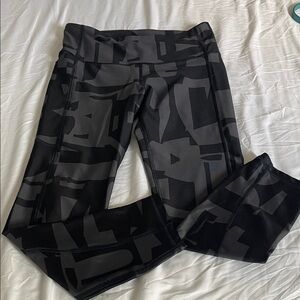 Under Armour Black and Gray Leggings